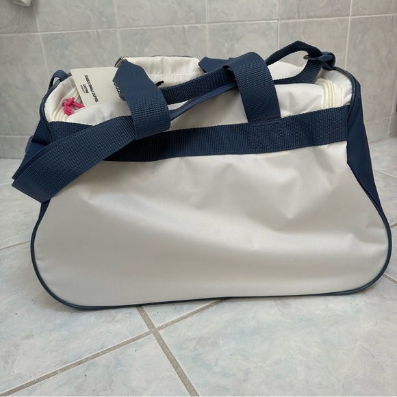 Adidas Diablo Small White Duffel Bag with multicolor logo - Picture 8 of 10
